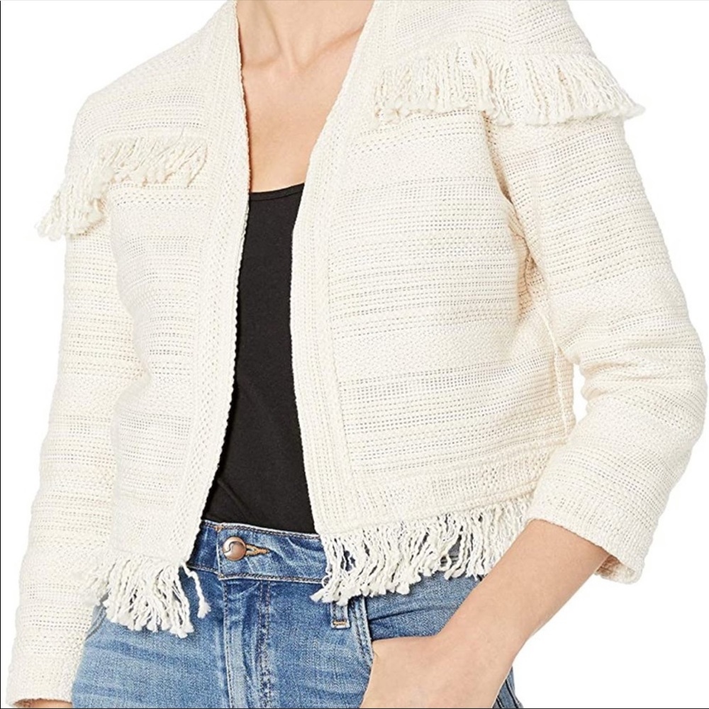 BB Dakota Nikita Fringe Trim Jacquard jacket (C5)